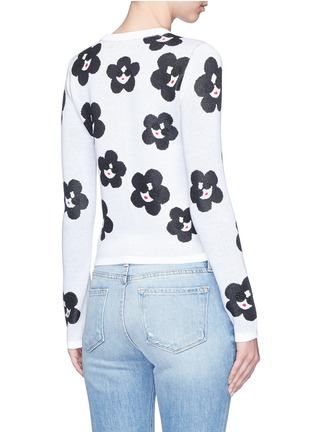 Back View - Click To Enlarge - ALICE & OLIVIA - 'Ruthy' floral Stace Face cardigan
