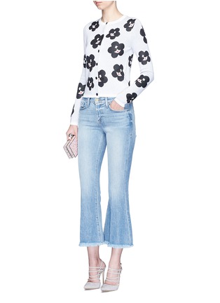 Figure View - Click To Enlarge - ALICE & OLIVIA - 'Ruthy' floral Stace Face cardigan