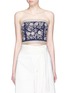 Main View - Click To Enlarge - ALICE & OLIVIA - Saraphina'Floral embellished strapless crepe bustier