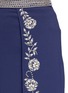 Detail View - Click To Enlarge - ALICE & OLIVIA - 'Larissa' faux pearl floral wide leg pants
