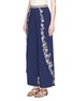 Front View - Click To Enlarge - ALICE & OLIVIA - 'Larissa' faux pearl floral wide leg pants