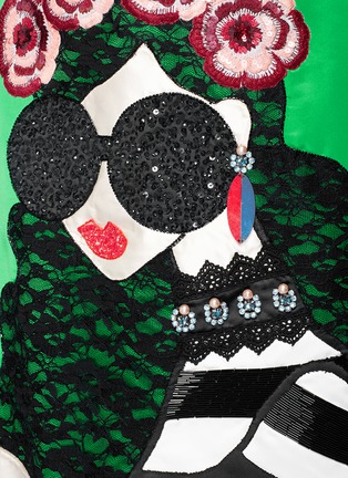 Detail View - Click To Enlarge - ALICE & OLIVIA - 'Ursula' embellished Stace Face satin ball gown skirt