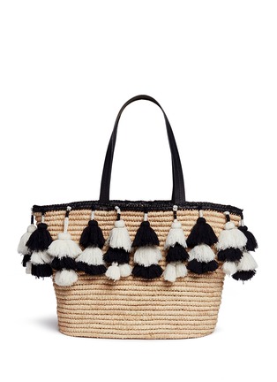 Main View - Click To Enlarge - ALICE & OLIVIA - 'Sally' pompom straw tote
