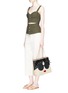 Figure View - Click To Enlarge - ALICE & OLIVIA - 'Stace Face' embellished straw tote