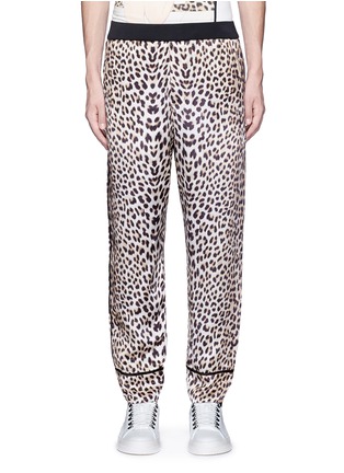 Main View - Click To Enlarge - 3.1 PHILLIP LIM - Reversible leopard print satin pajama pants