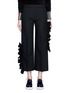 Main View - Click To Enlarge - MSGM - Asymmetic ruffle trim cropped wide leg pants