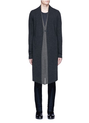 Main View - Click To Enlarge - DEVOA - Double layer wool coat