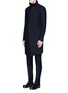 Front View - Click To Enlarge - DEVOA - Stand collar long coat