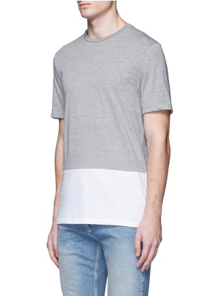 Front View - Click To Enlarge - TOPMAN - Hem panel T-shirt