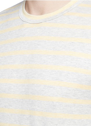 Detail View - Click To Enlarge - COMME DES GARÇONS SHIRT - Mix stripe colourblock cotton T-shirt