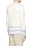 Back View - Click To Enlarge - COMME DES GARÇONS SHIRT - Mix stripe colourblock cotton T-shirt