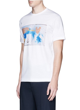 Front View - Click To Enlarge - COMME DES GARÇONS SHIRT - 'Masaho Anotani' painting print T-shirt