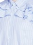 Detail View - Click To Enlarge - COMME DES GARÇONS SHIRT - Ruffle stripe poplin shirt