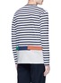 Back View - Click To Enlarge - COMME DES GARÇONS SHIRT - Stripe patchwork long sleeve T-shirt