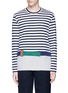 Main View - Click To Enlarge - COMME DES GARÇONS SHIRT - Stripe patchwork long sleeve T-shirt