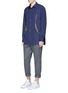 Figure View - Click To Enlarge - COMME DES GARÇONS SHIRT - Zip detail cotton poplin shirt