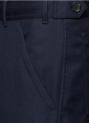Detail View - Click To Enlarge - COMME DES GARÇONS SHIRT - Cropped wool twill pants