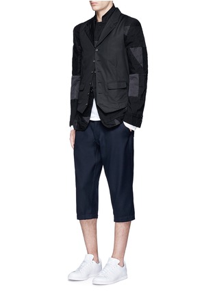 Figure View - Click To Enlarge - COMME DES GARÇONS SHIRT - Cropped wool twill pants