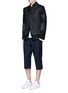 Figure View - Click To Enlarge - COMME DES GARÇONS SHIRT - Cropped wool twill pants