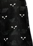 Detail View - Click To Enlarge - GIAMBA - Cat jacquard organdy insert shorts