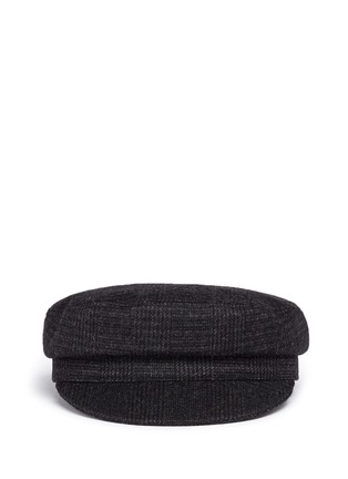 Main View - Click To Enlarge - ISABEL MARANT ÉTOILE - 'Evie' wool blend plaid flannel cap