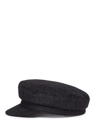 Figure View - Click To Enlarge - ISABEL MARANT ÉTOILE - 'Evie' wool blend plaid flannel cap