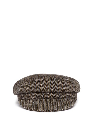 Main View - Click To Enlarge - ISABEL MARANT ÉTOILE - 'Evie' herringbone virgin wool boyish cap