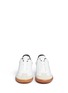 Front View - Click To Enlarge - ISABEL MARANT ÉTOILE - 'Bryce' brogue trim leather sneakers