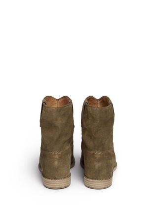 Back View - Click To Enlarge - ISABEL MARANT ÉTOILE - 'Crisi' slouch cuff suede ankle boots
