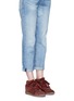 Figure View - Click To Enlarge - ISABEL MARANT ÉTOILE - 'Bobby' perforated suede concealed wedge sneakers