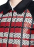 Detail View - Click To Enlarge - CYNTHIA & XIAO - Textured tartan felted wool-cashmere jacket