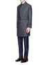 Front View - Click To Enlarge - TOMORROWLAND - Loro Piana Storm System® wool coat