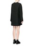 Back View - Click To Enlarge - MSGM - Cross patch pleated dress
