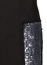 Detail View - Click To Enlarge - MSGM - Sequin stripe appliqué crepe skirt
