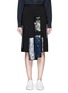 Main View - Click To Enlarge - MSGM - Sequin stripe appliqué crepe skirt