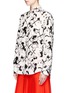 Front View - Click To Enlarge - MSGM - Faces print cotton poplin shirt
