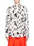 Main View - Click To Enlarge - MSGM - Faces print cotton poplin shirt