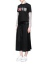Figure View - Click To Enlarge - MSGM - Sequin logo cotton T-shirt