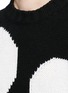 Detail View - Click To Enlarge - MSGM - Polka dot wool blend grunge sweater