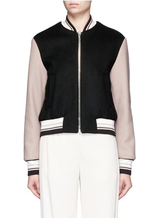 Main View - Click To Enlarge - MSGM - Portrait patch bomber jacket