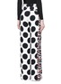 Back View - Click To Enlarge - MSGM - Leopard stripe polka dot print crepe pants