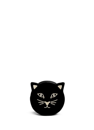 Main View - Click To Enlarge - CHARLOTTE OLYMPIA - 'Pussycat Purse' velvet crossbody bag