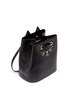 Detail View - Click To Enlarge - CHARLOTTE OLYMPIA - 'Feline' catface calfskin leather bucket bag