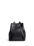 Back View - Click To Enlarge - CHARLOTTE OLYMPIA - 'Feline' cat face chain calfskin leather backpack
