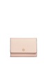 Main View - Click To Enlarge - TORY BURCH - 'Robinson' medium saffiano leather flat wallet