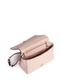 Detail View - Click To Enlarge - TORY BURCH - Thea Mini' pebbled leather crossbody tassel bag