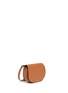 Front View - Click To Enlarge - TORY BURCH - 'Mini Saddle' leather crossbody bag
