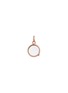 Main View - Click To Enlarge - LOQUET LONDON - 14k rose gold crystal round locket – Small 12mm