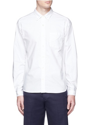 Main View - Click To Enlarge - NANAMICA - Button down collar cotton Oxford wind shirt