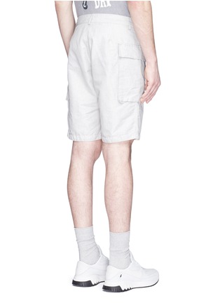 Back View - Click To Enlarge - NANAMICA - Stripe dobby cargo shorts